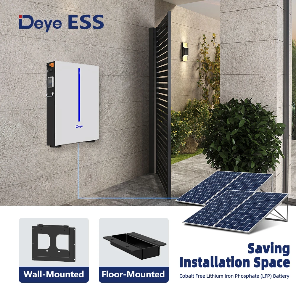 Deye ESS RW-M6.1-B: LiFePO4 Cell Wall-Mount Li-Ion Battery IP65 Suitable for Deye Inverters