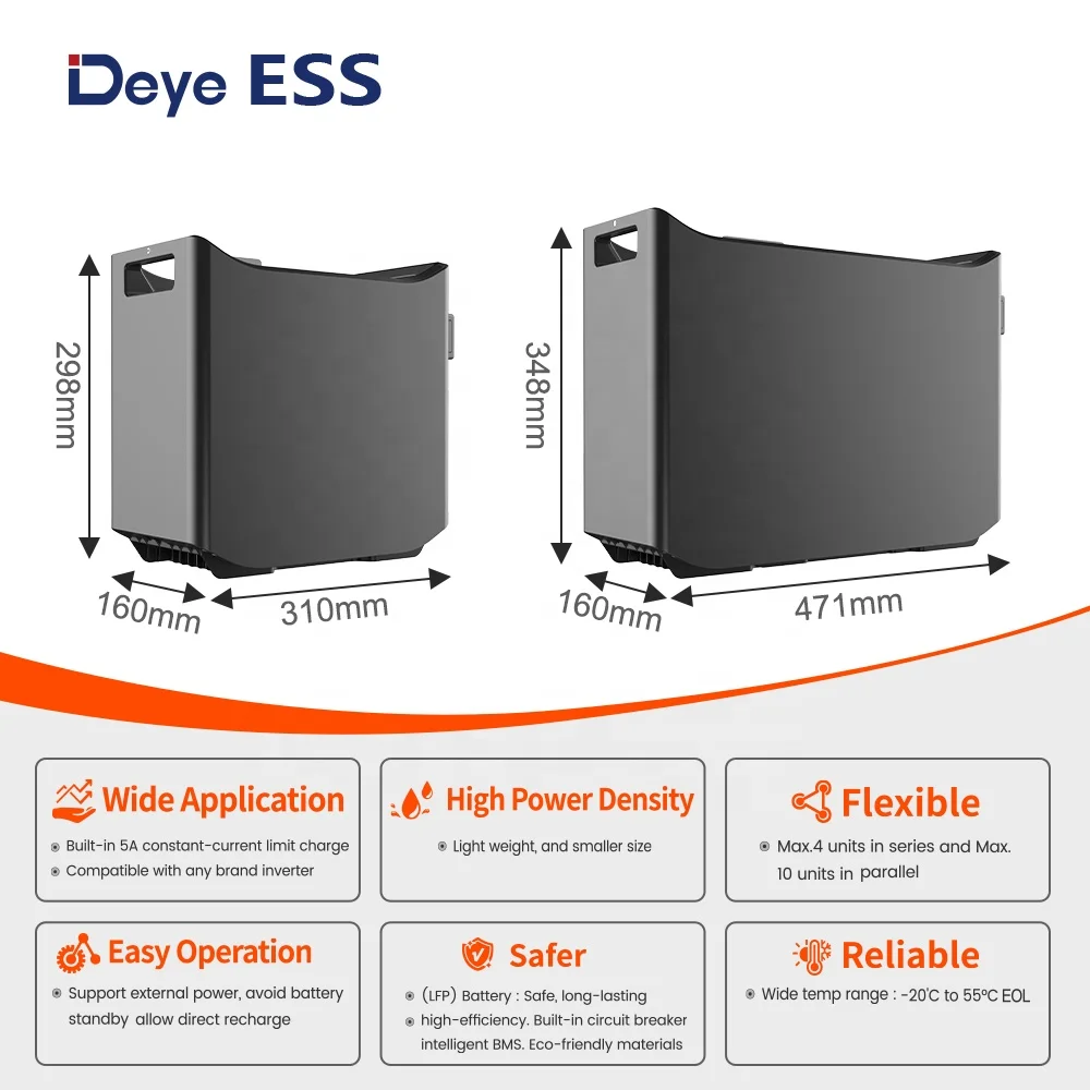 Deye ESS WD-G12100 & G12200: LiFePO4 Lithium Deep Cycle Batteries for Solar Energy Storage