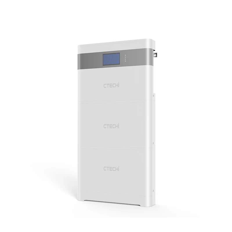 CTECHi 5-10KW Grade A Home Solar Energy Storage  LiFePo4 Battery Pack with BMS with Inverter Hybrid Off Grid Power Supply