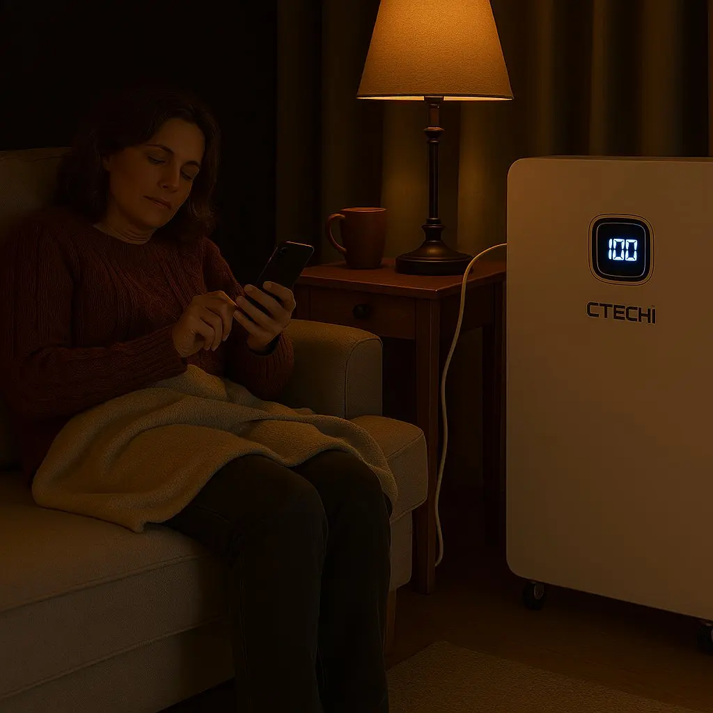 CTECHi  Smart Load Balancing 16kWh  All in One Energy Storage Battery Off Hybrid grid 314Ah Lifepo4 Core for Homes