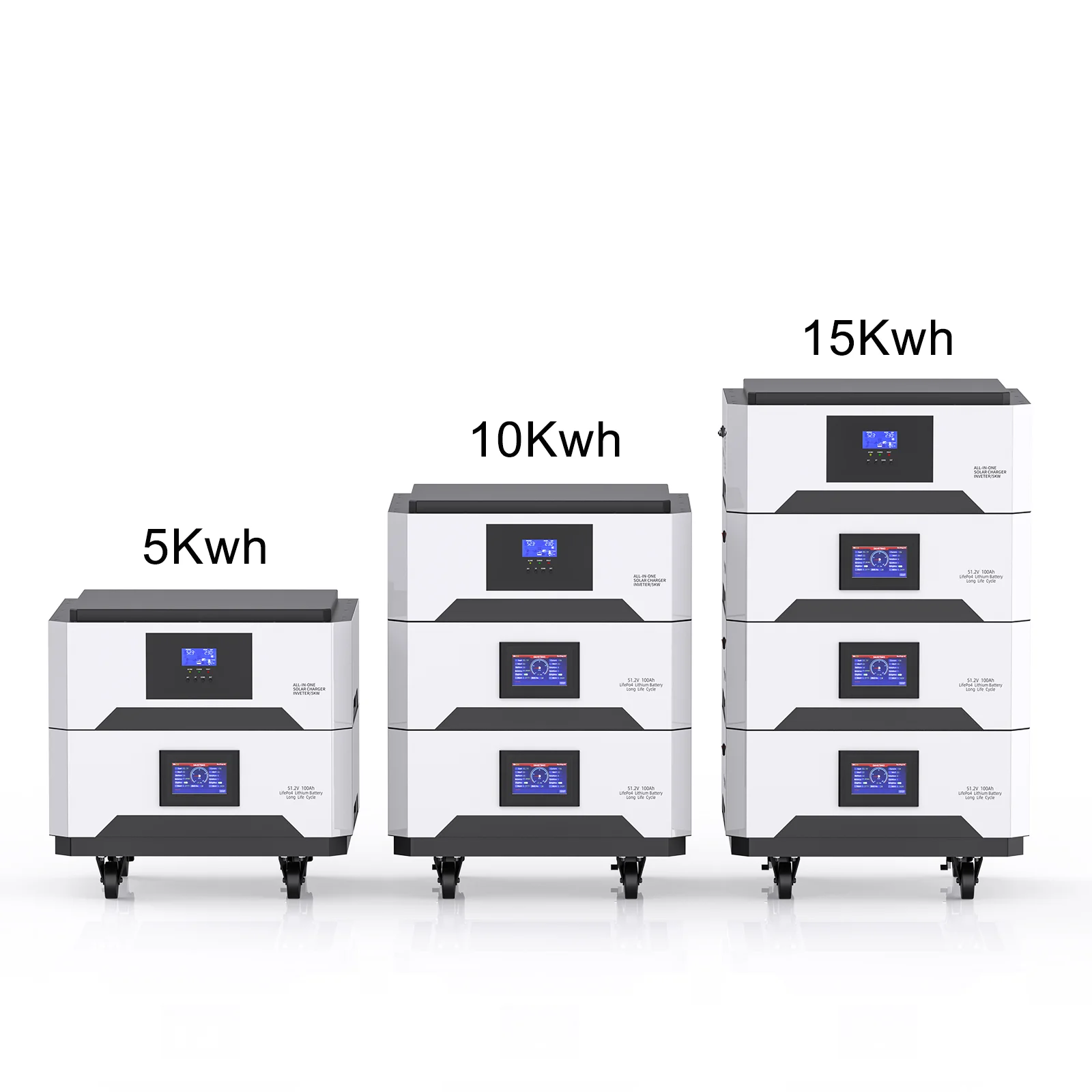 Avepower 48V 10-50KWH All in One Energy Storage Battery Stackable 51.2V   LiFePO4