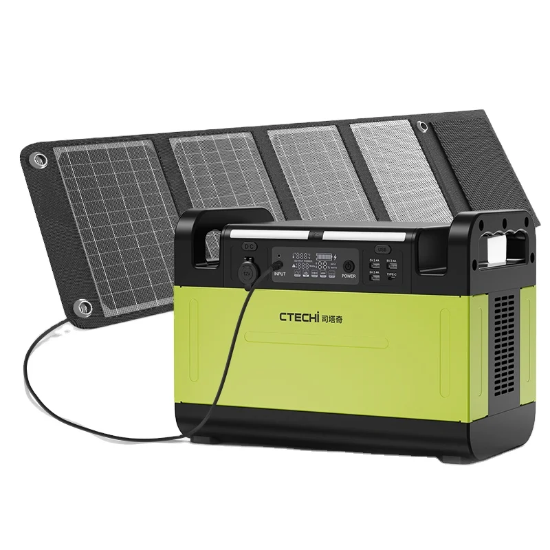 1200-1500W Lithium Power Supply Solar  Power Generator for Camping Home Outdoor  CTECHi