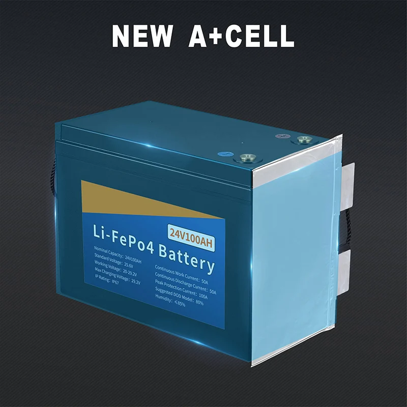 TTN 24V Solar Battery Pack 100Ah-400Ah Lithium Ion for Solar Storage EV UPS
