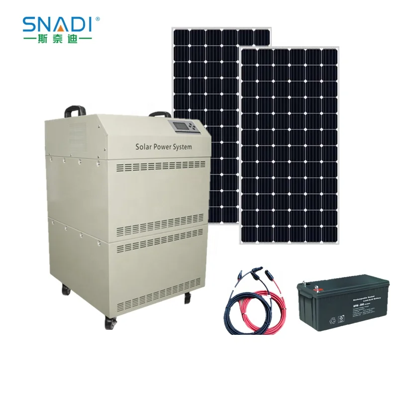 3kW 48V 60A Energy Storage Solar Power System with 800Ah Battery SNADI