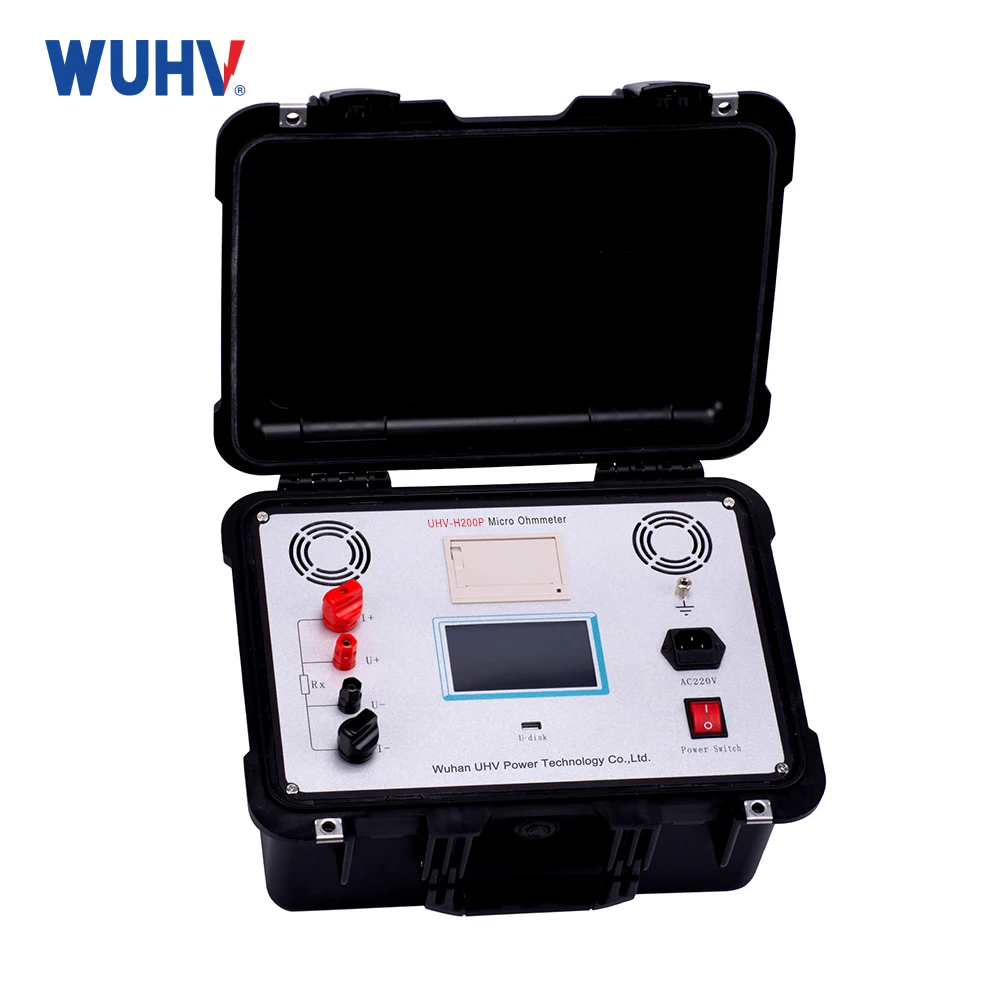 UHV-H200P High Precision DC Circuit Breaker Tester - Micro Ohm Meter for Dynamic Contact Resistance