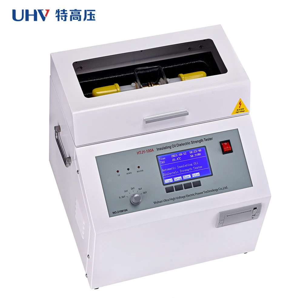 UHV-680A Insulating Oil Dielectric Strength Tester - Automatic AC 80kV/100kV BDV Test Kit