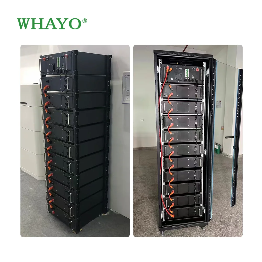 5kW-15kW Stackable LiFePO4 Battery Pack - 48V/100Ah-200Ah LV/HV Rack-Mounted for ESS Solar Systems - Whayo