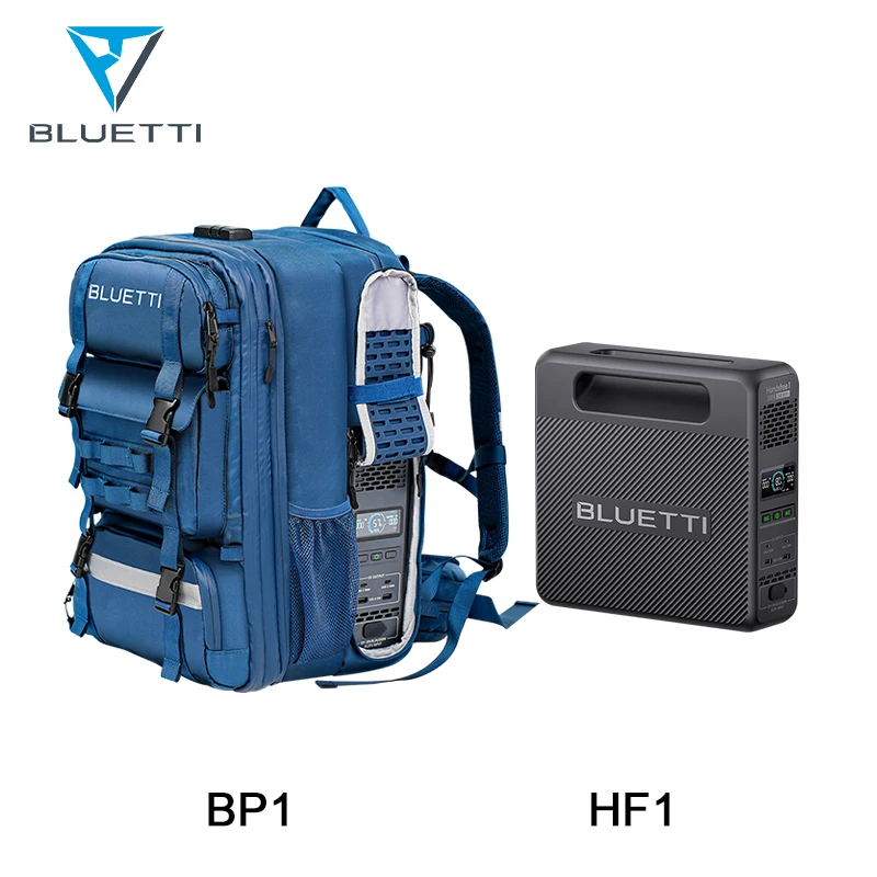 BLUETTI Handsfree Solar Backpack - 42L/60L with Removable Power Bank, Multifunction USB Ports