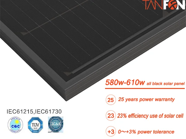 10W-300W All Black Solar Panels | Mono/Poly Options | High Efficiency | Tanfon