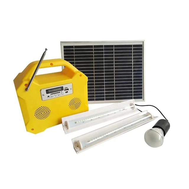 10W Portable Solar Charger | GD-8017 Mini LED Lighting System | Outdoor & Home Use | ESG