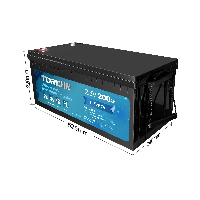 12V 200Ah Smart Deep Cycle LiFePO4 Battery with BMS | TORCHN