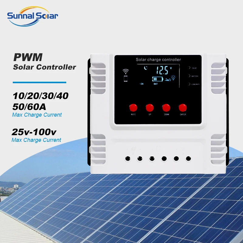 30A-50A 48V MPPT Solar Charge Controller | PWM & USB Support | Off-Grid Solutions | SUNNAL