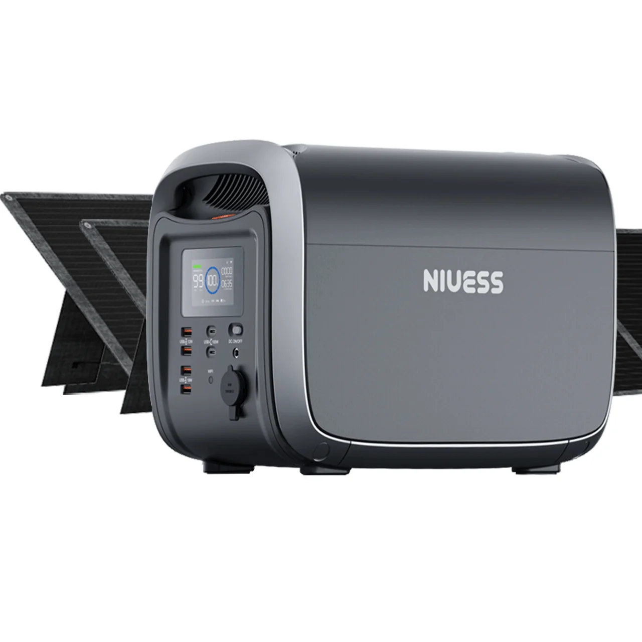 1228Wh Solar Powered Portable Power Station with Remote Control - Niuess