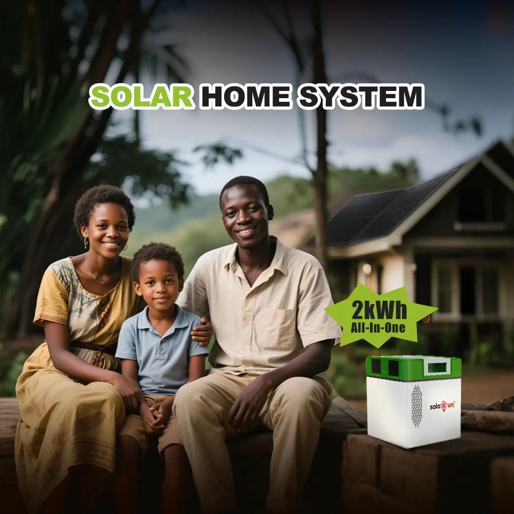 2KW Off-Grid Solar System Kit - Complete Backup Solution for African Homes by Solarun