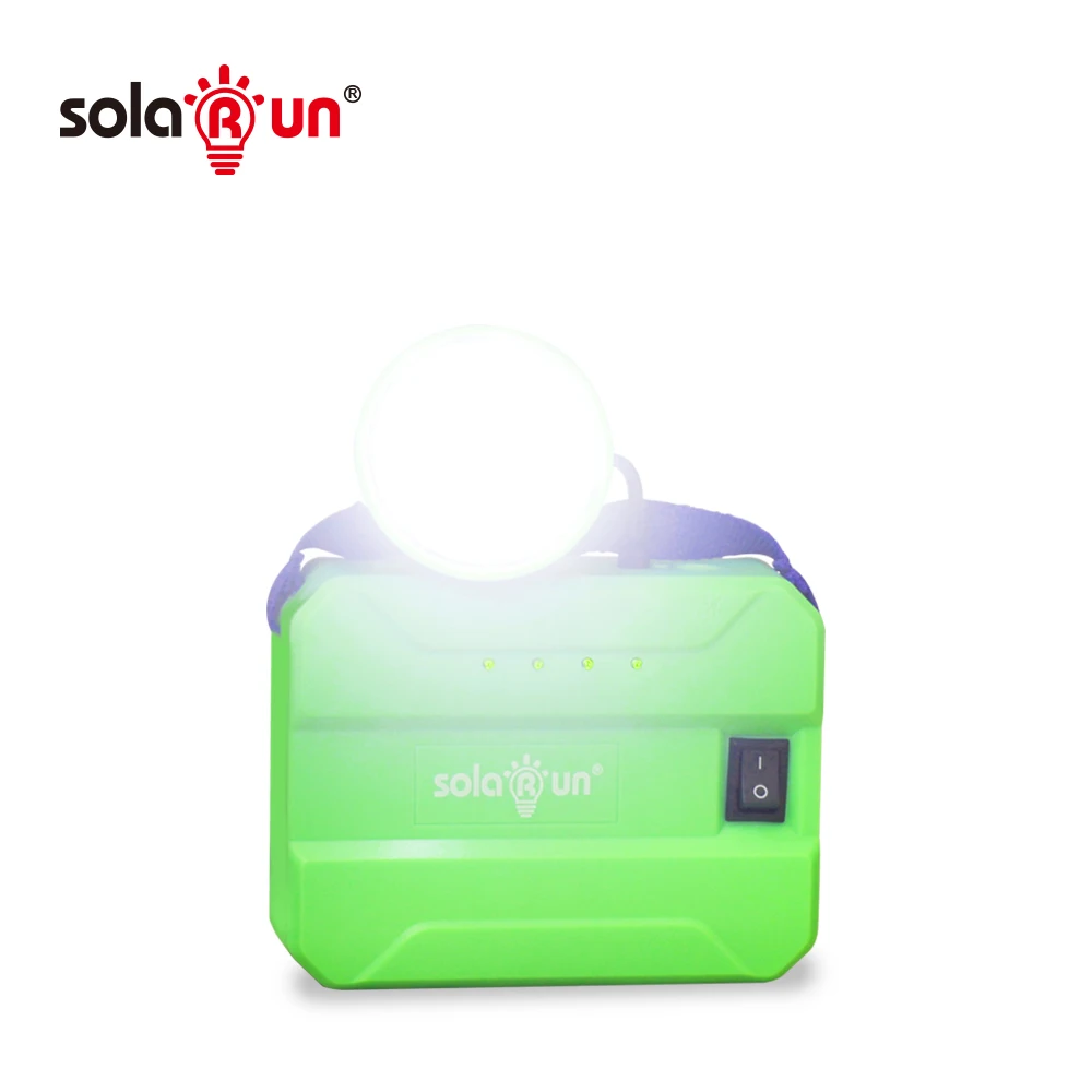 Portable Solar Home System with 6W Panel - Home Lighting & Phone Charging Kit by Solarun
