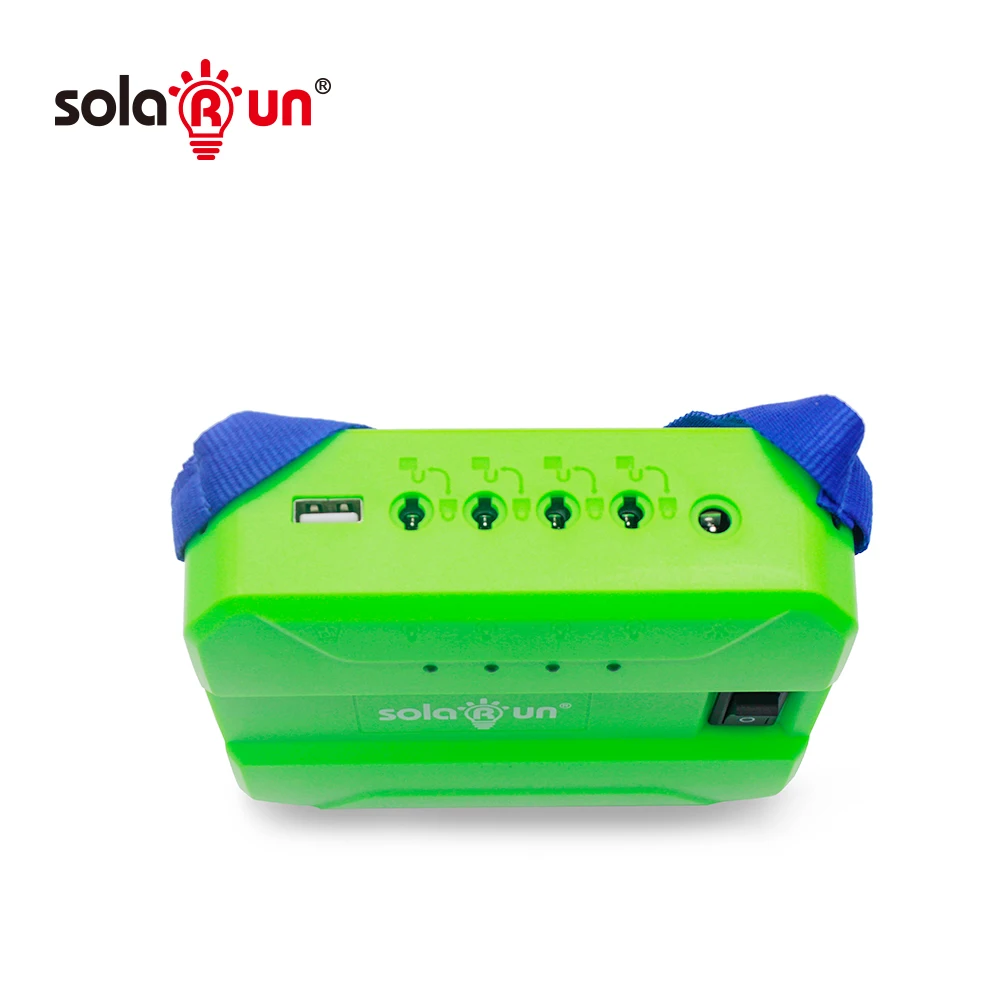 Portable Solar Home System with 6W Panel - Home Lighting & Phone Charging Kit by Solarun