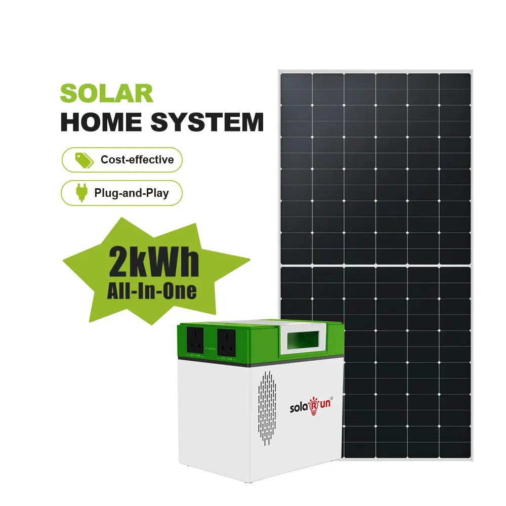 2KW Off-Grid Solar System Kit - Complete Backup Solution for African Homes by Solarun