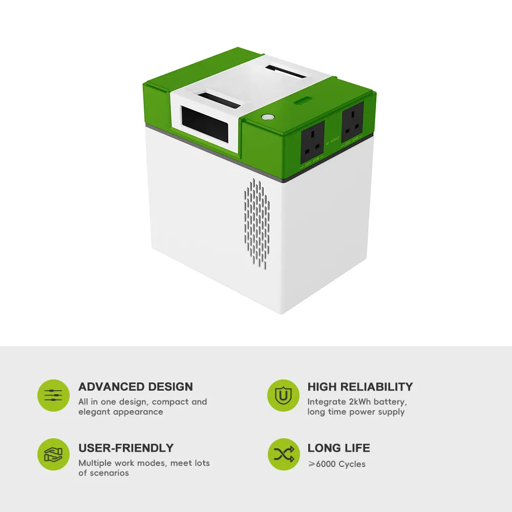 2kWh Solar Portable Power Station with 1050W Inverter - Backup Solution for Blackouts by Solarun