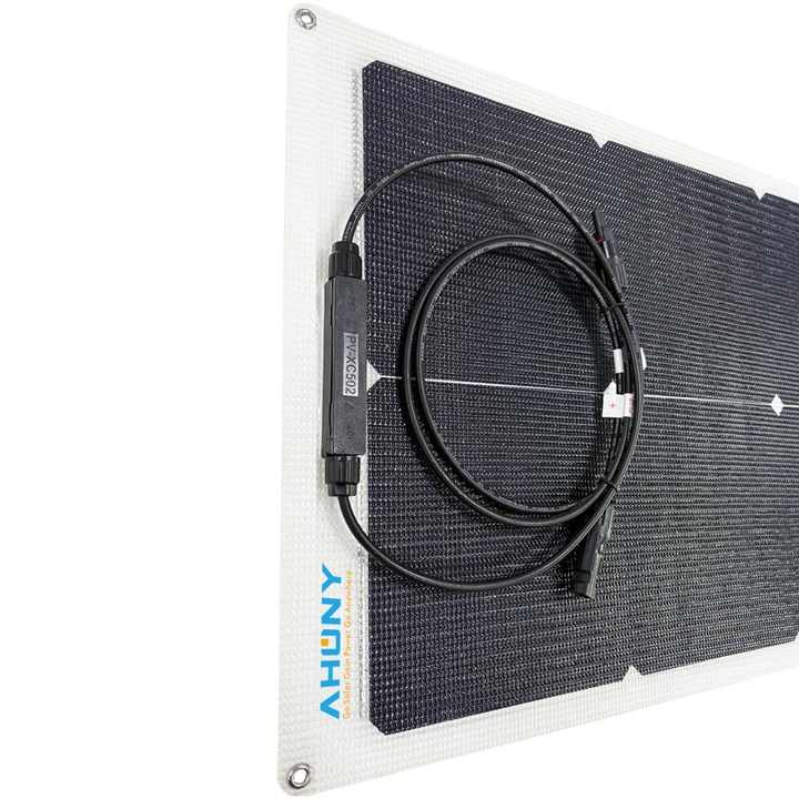 200W Flexible Solar Panel High Efficiency 25.8% Low Weight 3.2kg for Boat RV Camping AHONY