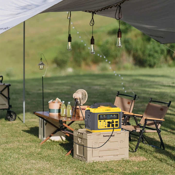 Portable Power Station 1200W LiFePO4 Battery 1110Wh Solar Generator for Outdoor Camping Emergency Backup Lipower