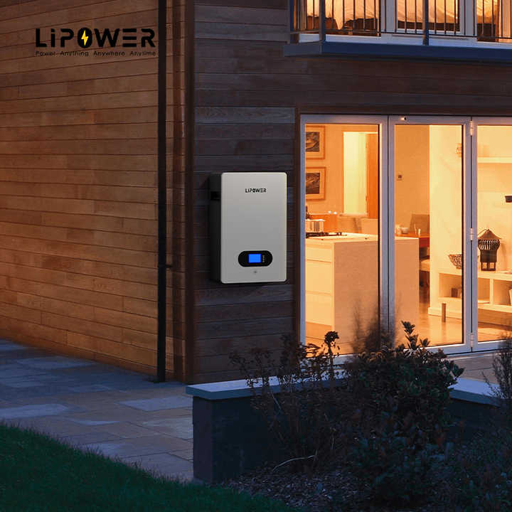 LIPOWER Lifepo4 Batteries 10Kwh 5Kwh 48V 51.2V Wall Mounted Lithium Ion Battery With BMS for Solar System