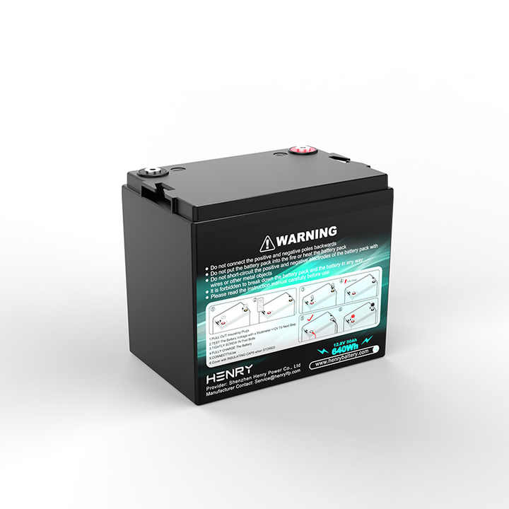 Customized 12.8V 50AH LiFePO4 Lithium Battery Pack Deep Cycle Solar Storage Power Supply HENRY