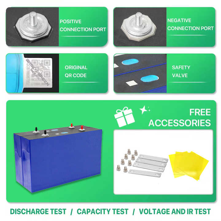 LiFePO4 Battery Cell 3.2V 628Ah High-Capacity Energy Storage for Solar Power Systems Basen