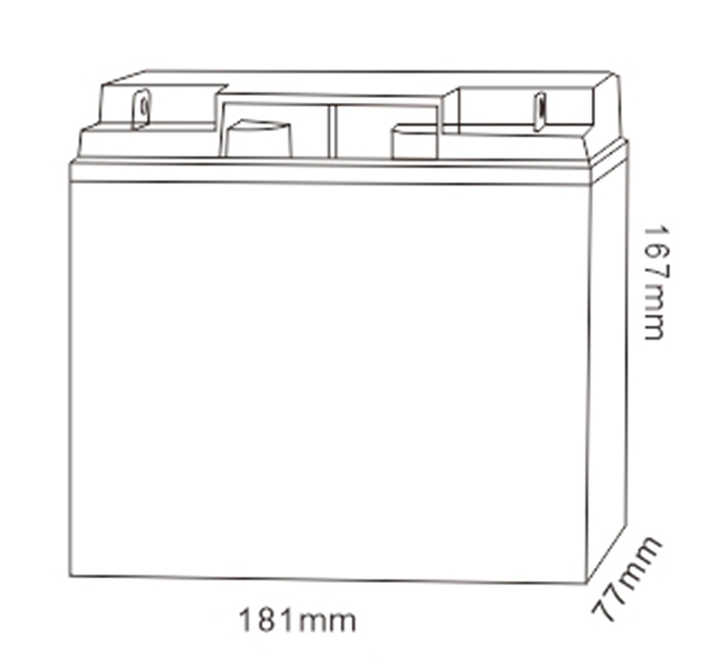 MHb Solar Storage AGM VRLA Battery 12V 22Ah Deep Cycle for Energy Storage Systems