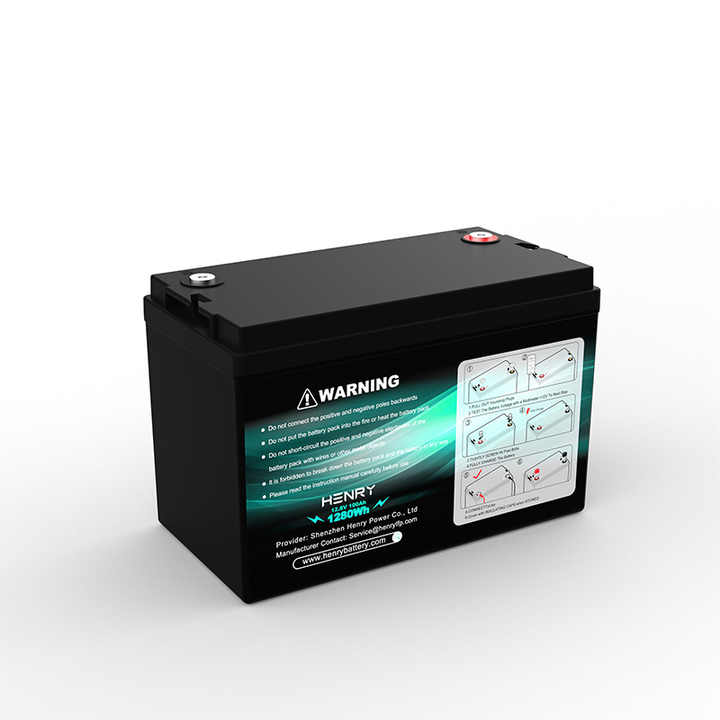 Energy Storage Battery 12V 100Ah LiFePO4 Long Cycle Life for Solar RV Ebike HENRY