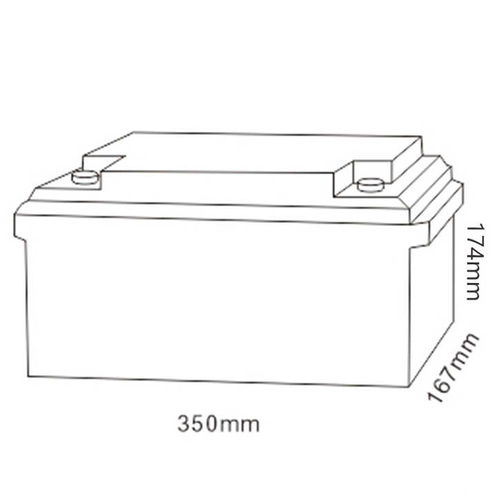 12V 60Ah VRLA Sealed Lead Acid Battery Deep Cycle AGM for UPS Systems MHB