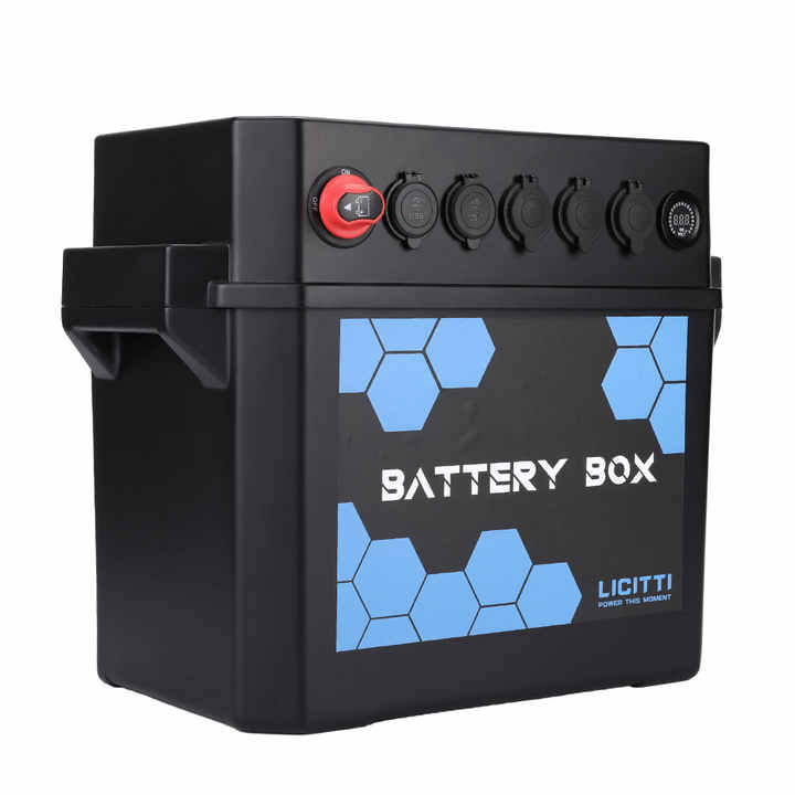 AC Battery Box Pro 1000W Inverter with Cooling Fans for Lithium LiFePO4, AGM, Gel, Calcium, Wet Batteries Licitti