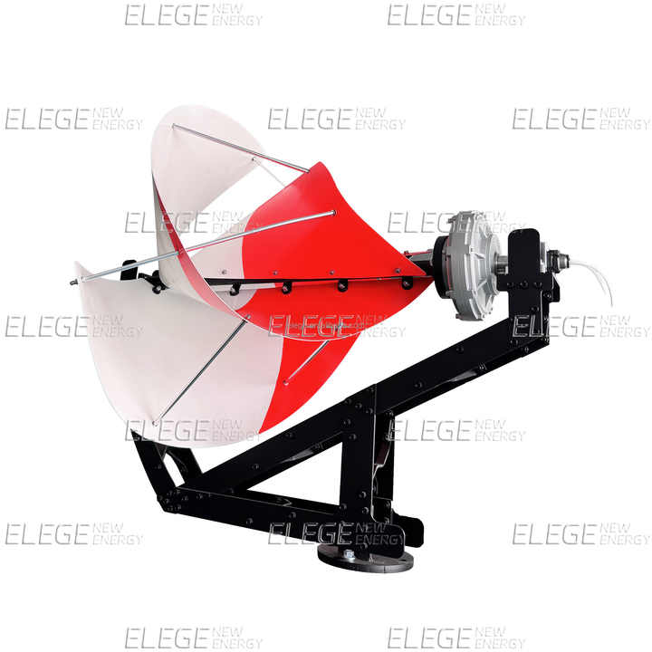 Archimedes Screw Spiral Horizontal Wind Turbine Silent Eolic Generator for Home, Boat, Farm, and City Applications Elege