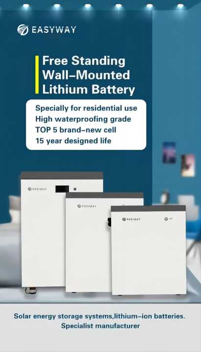 Power Wall 48V Lithium Ion Battery 100ah 200ah 10Kwh for Solar Home Energy Storage System Easyway