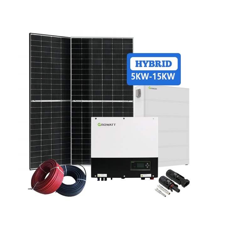 Hybrid Solar Power System 3KW 5KW 10KW 15KW 20KW Off-Grid Home Energy Solution with MPPT and Lithium Ion Batteries