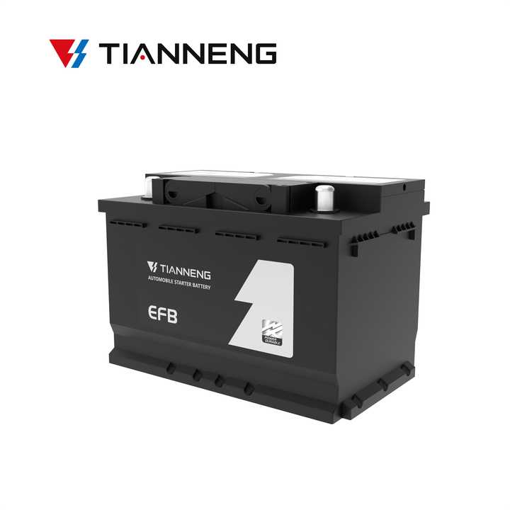 Tianneng H6 TAS Series Automotive EFB Start-Stop Car Lead Acid Battery for Electric Vehicles, High Security, AGM Technology, Customizable Weight, Zhejiang Origin