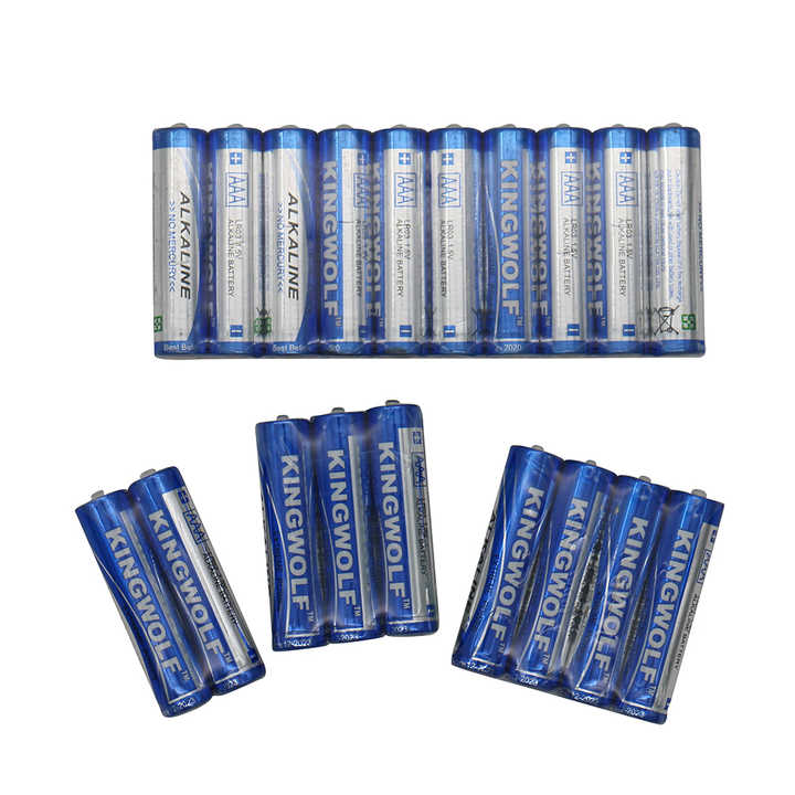 Alkaline Battery AAA LR03 1.5V Super High Capacity Long Life for Toys Power Tools Home Appliances Kingwolf/kenstar