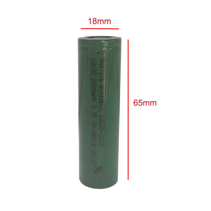 NMC 3.7V 18650 Li Ion Battery Cells 2500mAh High-Capacity Rechargeable for Toys and Small Home Appliances