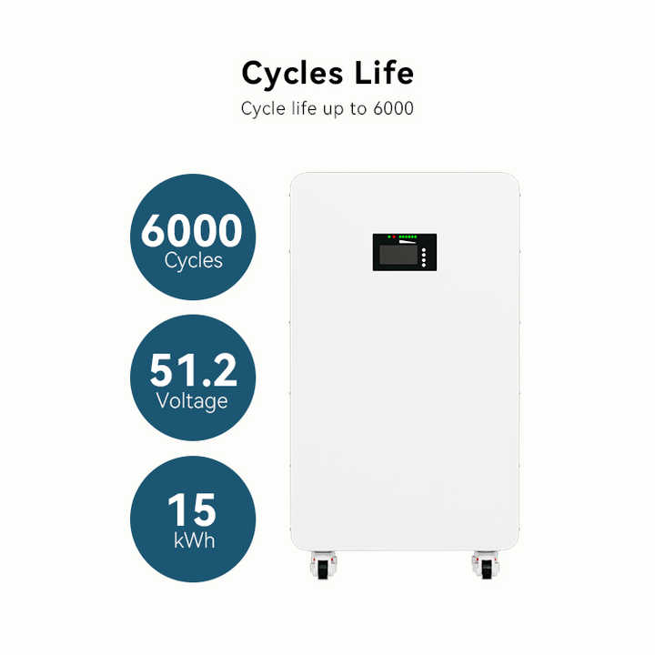 48V 280Ah 5kWh 10kWh 15kWh 30kWh Residential Home Battery Storage System 51.2V LiFePO4 Lithium Battery Energy Storage with LED+LCD Display for Home Appliances Wirentech