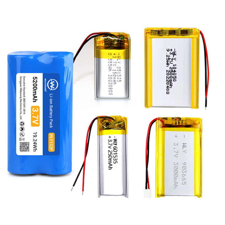 700mAh 3.7V Li-ion Lipo Battery Customized Factory Price Low Cost High Quality for Toys Power Tools Consumer Electronics WLY