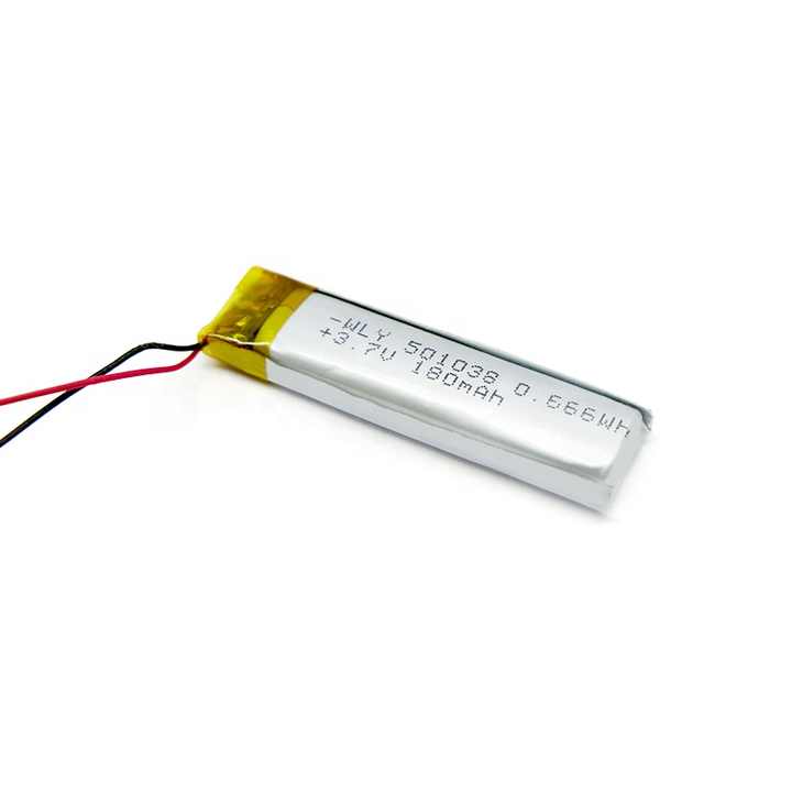 KC CE Rechargeable 051038 180mAh 3.7v Lipo Battery High Quality for Home Appliances, Medical Devices, and Wireless Electronic Equipment WLY