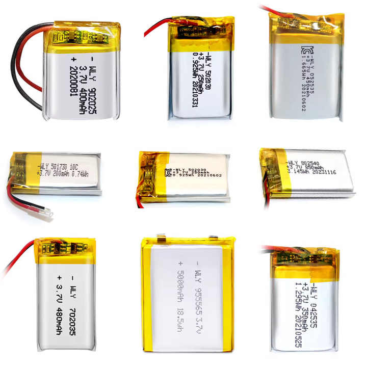Li-ion 052030 180mAh 3.7V Lipo Battery 5*20*30mm Small Rechargeable for Bluetooth Headset, Toys, and Consumer Electronics WLY
