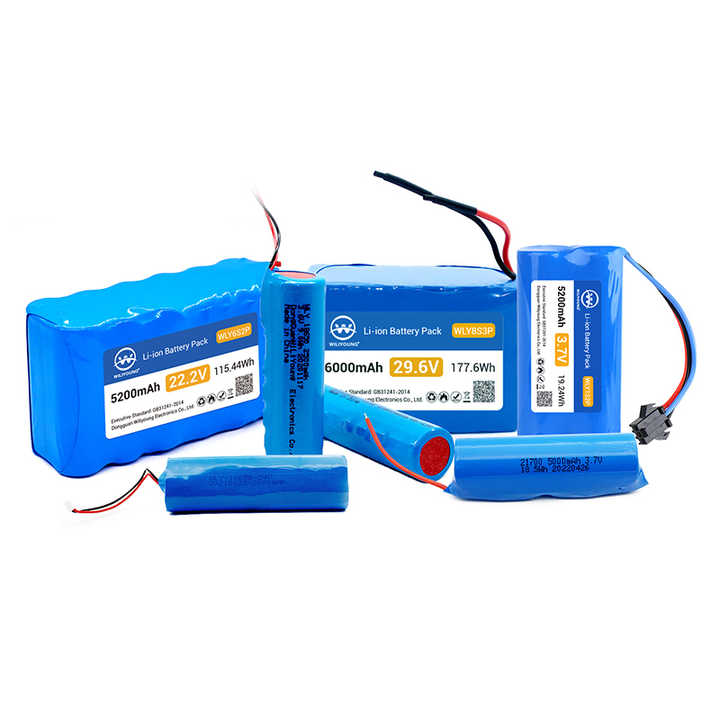 14.8V 2.6Ah 5.2Ah 18650 Lithium Ion Battery Pack 4S2P with BMS for Solar Energy Storage Systems and LED Lighting Wiliyoung