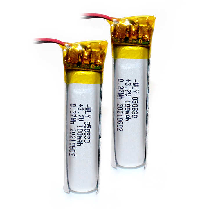 Lithium Polymer Battery 050830 100mAh Rechargeable 3.7V Compact for Digital Beauty Machines and Electronic Devices Wiliyoung