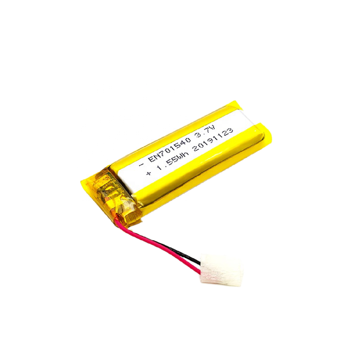 Encore 701540 420mAh 3.7V Lithium Polymer Battery LiCoO2 Chemistry Rechargeable for Headsets and Consumer Electronics