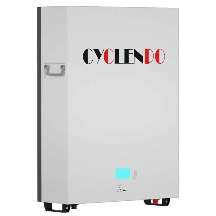 Cyclenpo 51.2V 200Ah LiFePO4 Battery for Home Energy Storage | Wall-Mounted Off-Grid & Hybrid System