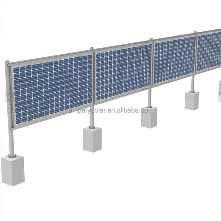 Solar Ground Mounting System Hot-Dip Galvanized Steel Aluminum 10-60 Degree Tilt Angle for Framed PV Modules Empery Solar