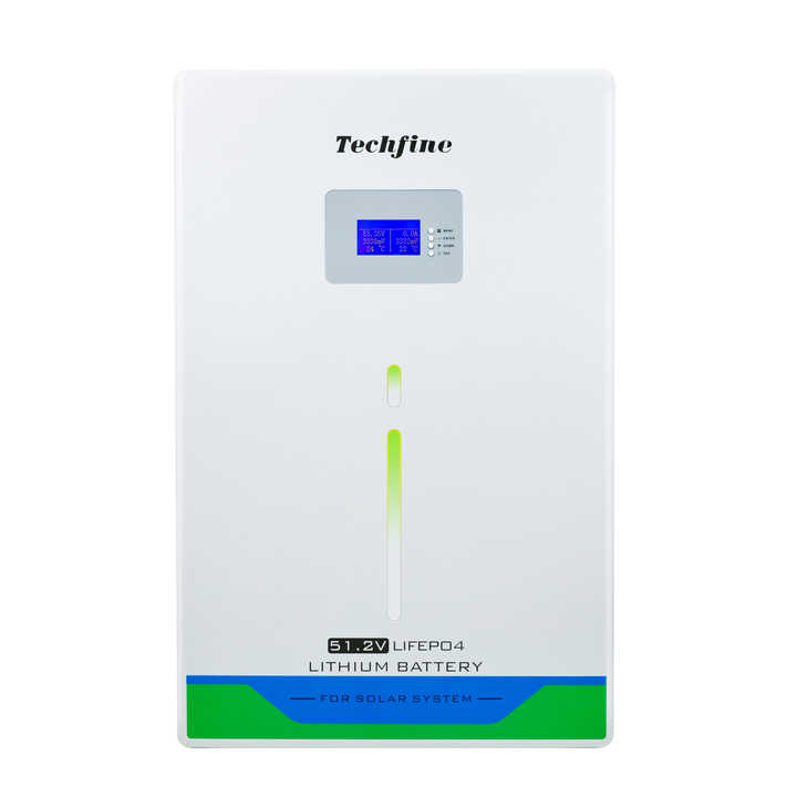 Lifepo4 Lithium Battery Cell 100Ah 200Ah 300Ah 25.6v 51.2v Solar Energy Storage System Techfine