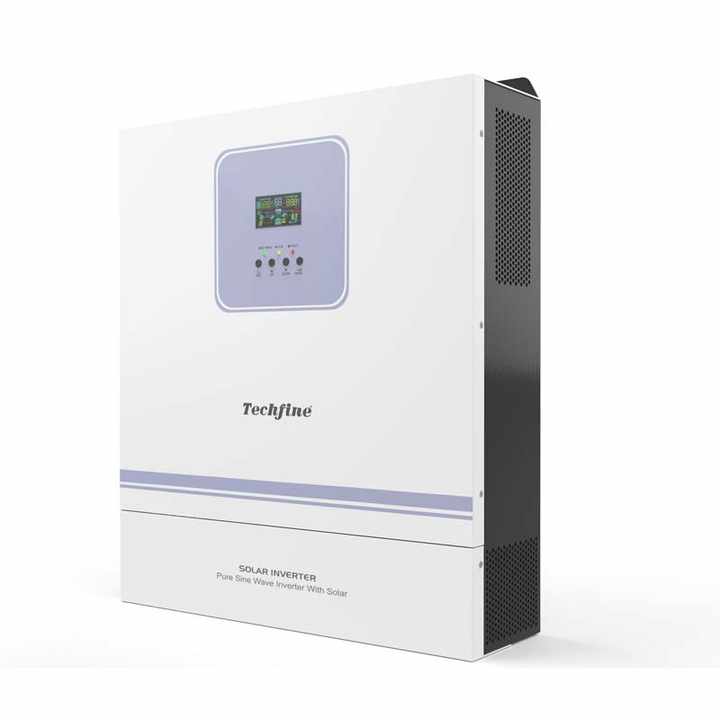 Techfine 3KVA 5KVA 10KVA High Voltage Solar Inverter 450V High-Frequency MPPT Hybrid Solar Inverter for Off-Grid Solar System Application