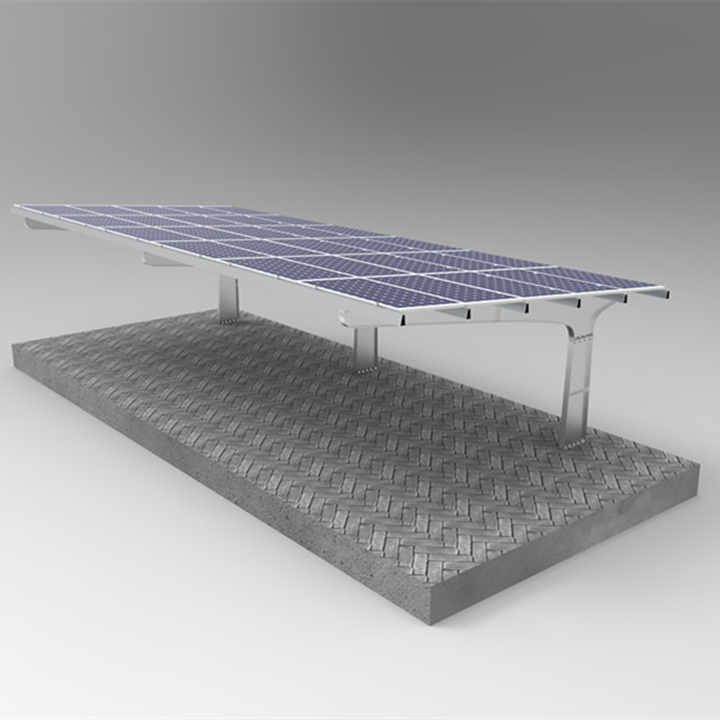 Solar Carports Galvanized Poles Carbon Steel Frame Wind/Snow Resistant Solar Energy System for Outdoor Parking Shade Empery Solar