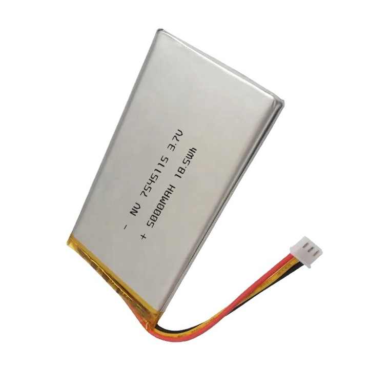 Rechargeable 3.7V 5000mAh Lithium Polymer Battery 7545115 High-Capacity Long Cycle Life for Consumer Electronics Toys and Electronic Scales NOVACELL
